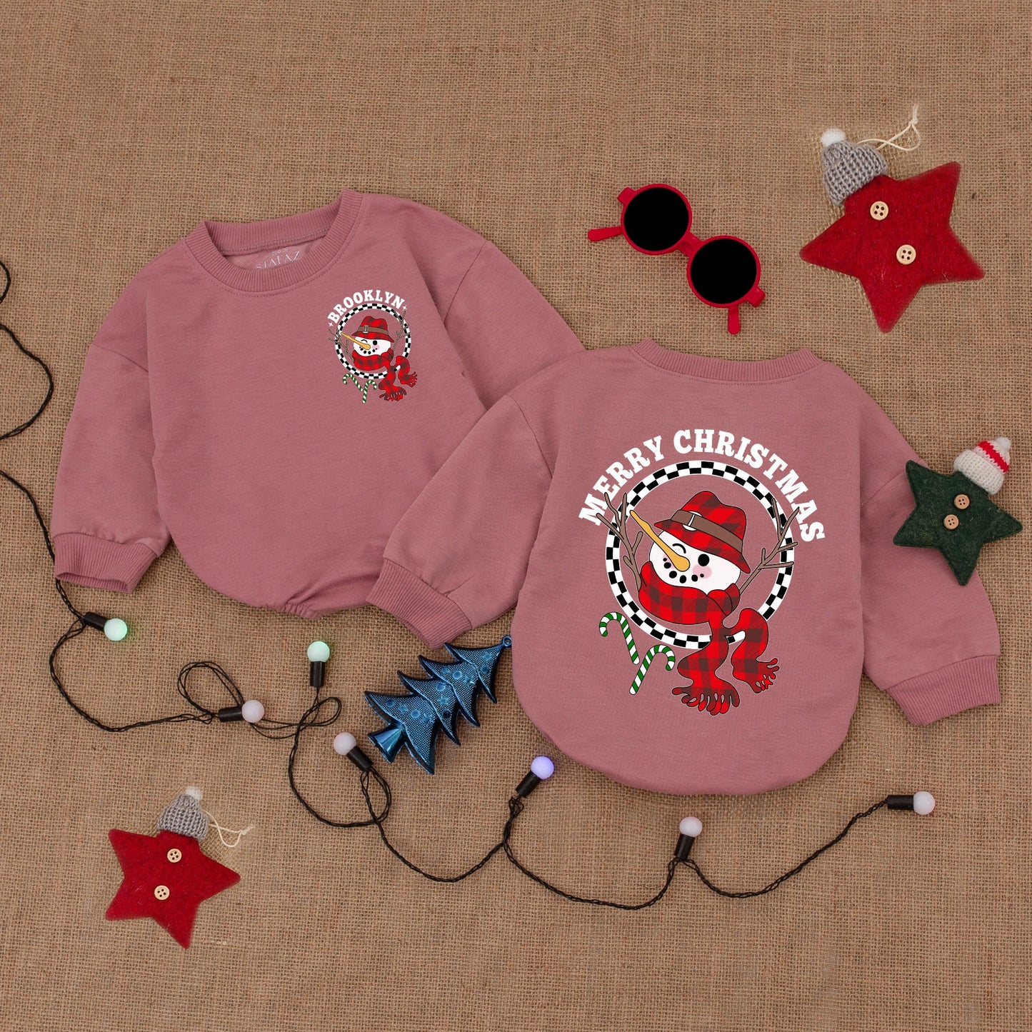 Baby's First Christmas Outfit: Personalized Bodysuit & Romper Gift