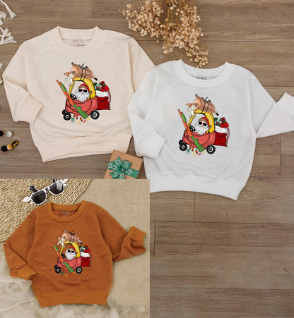 Retro Christmas Car Baby Romper: Perfect Holiday Gift for Toddlers