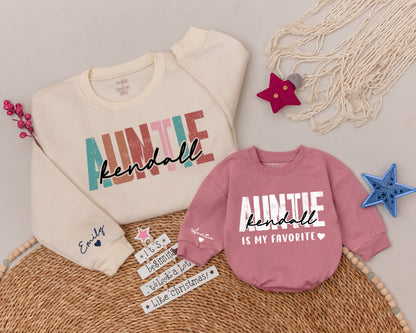 Auntie and Niece Matching Shirts: Cute Personalized Sweatshirt Gifts  