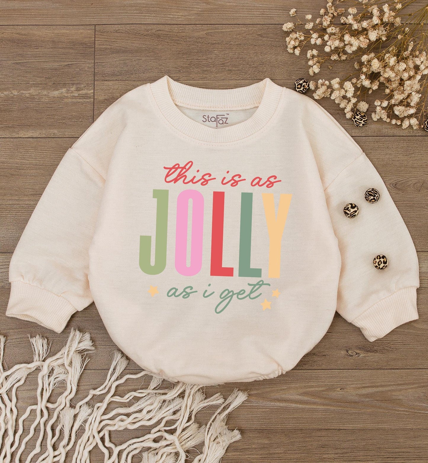 Jolly Xmas Baby Romper & Family Sweatshirts | Holiday Gift Ideas