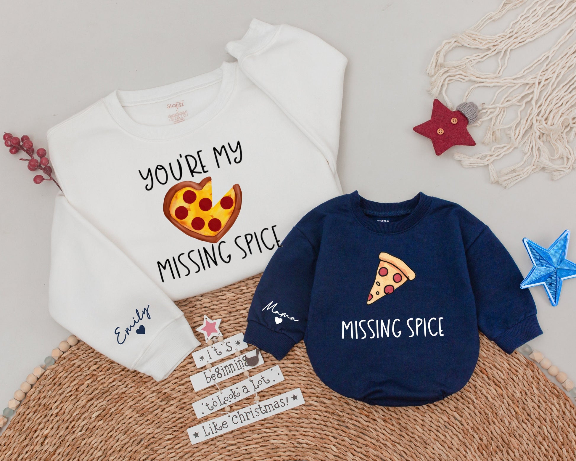 Dad and Me Matching Pizza Shirts - Cute Family Father’s Day Tees