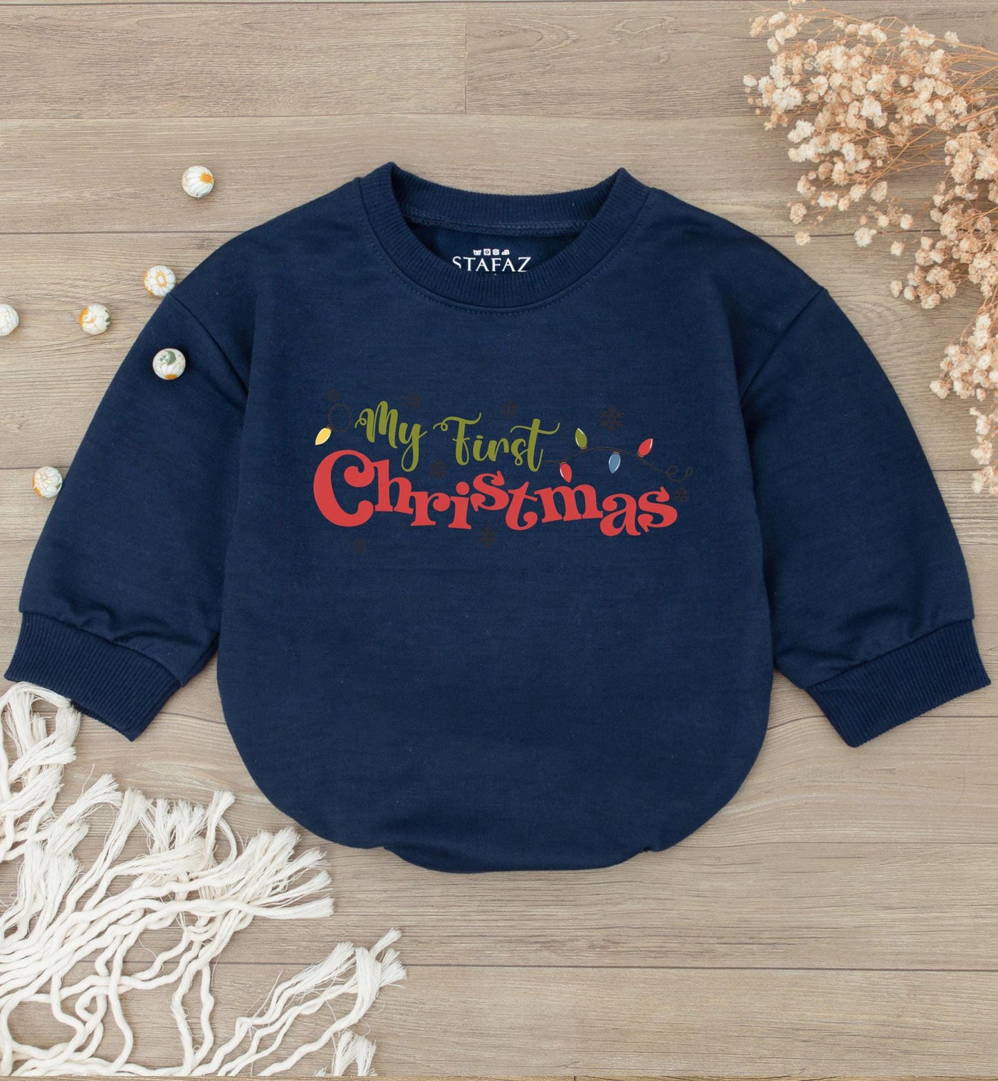 Reindeer Christmas Romper: Baby's First Festive Bodysuit Gift