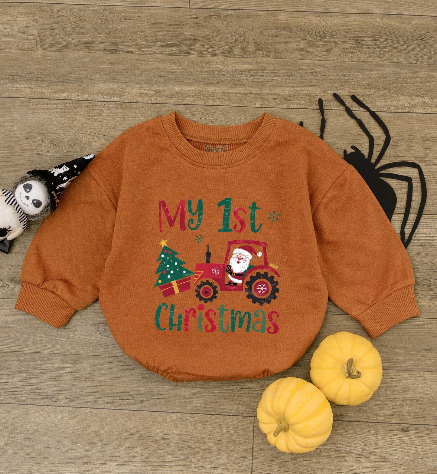 Baby Christmas Romper: My 1st Santa Outfit, Cute Reindeer Bodysuit