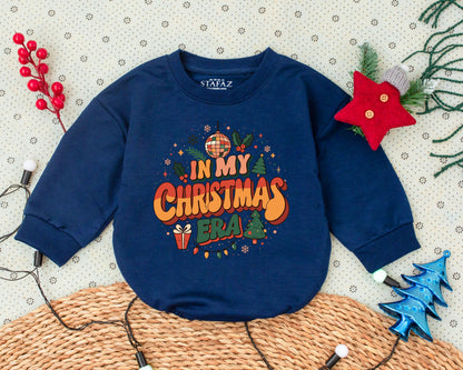 Groovy Vintage Christmas Romper: Retro Baby & Toddler Holiday Outfit