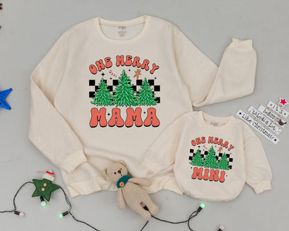 Vintage Christmas Family Sweatshirt: Mommy and Me Matching Outfits