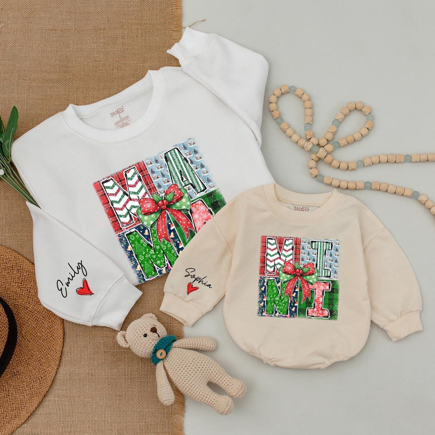 Matching Family Christmas Outfits: Cute Sweaters & Baby Rompers