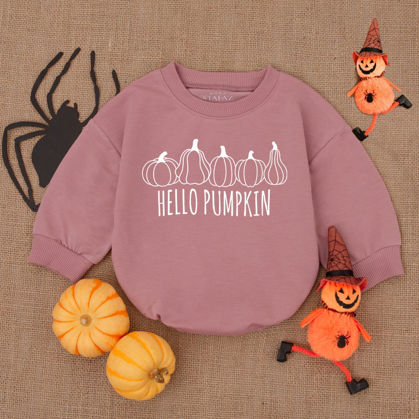 Adorable Pumpkin Baby Romper Outfit - Perfect for Fall & Thanksgiving