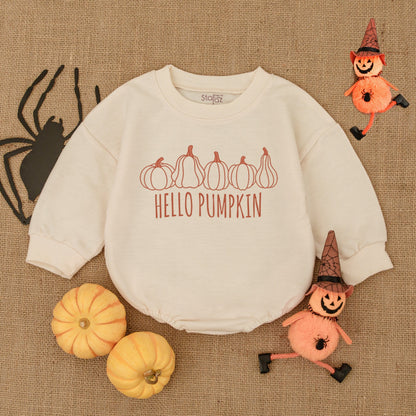 Adorable Pumpkin Baby Romper Outfit - Perfect for Fall & Thanksgiving