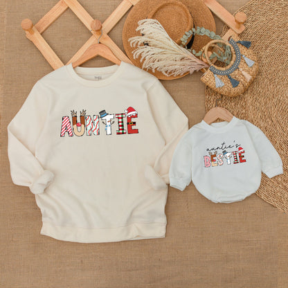 Auntie & Me Matching Sweaters: Nephew & Niece Cozy Baby Outfit  