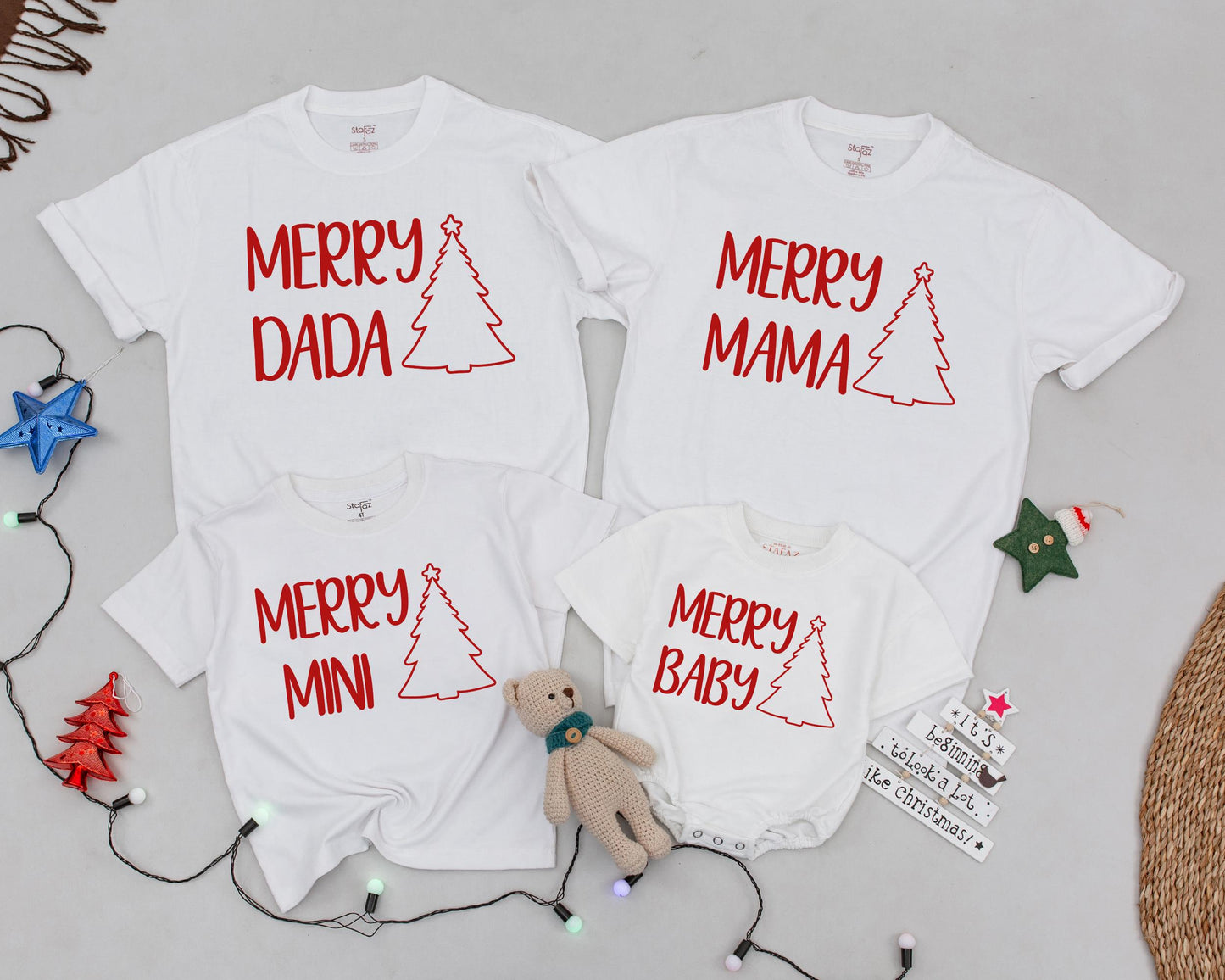 Personalized Retro Christmas Shirts, Matching Family Holiday Outfits