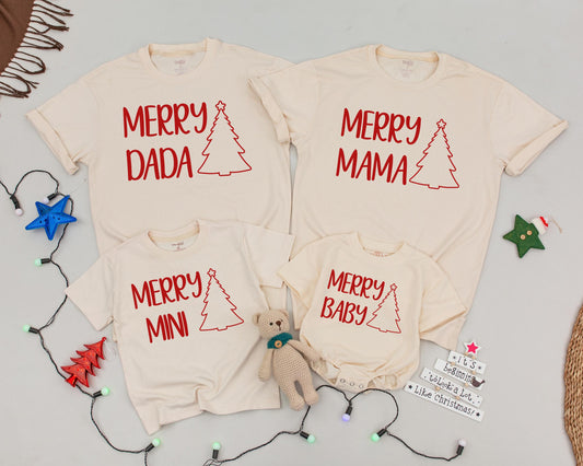 Personalized Retro Christmas Shirts, Matching Family Holiday Outfits