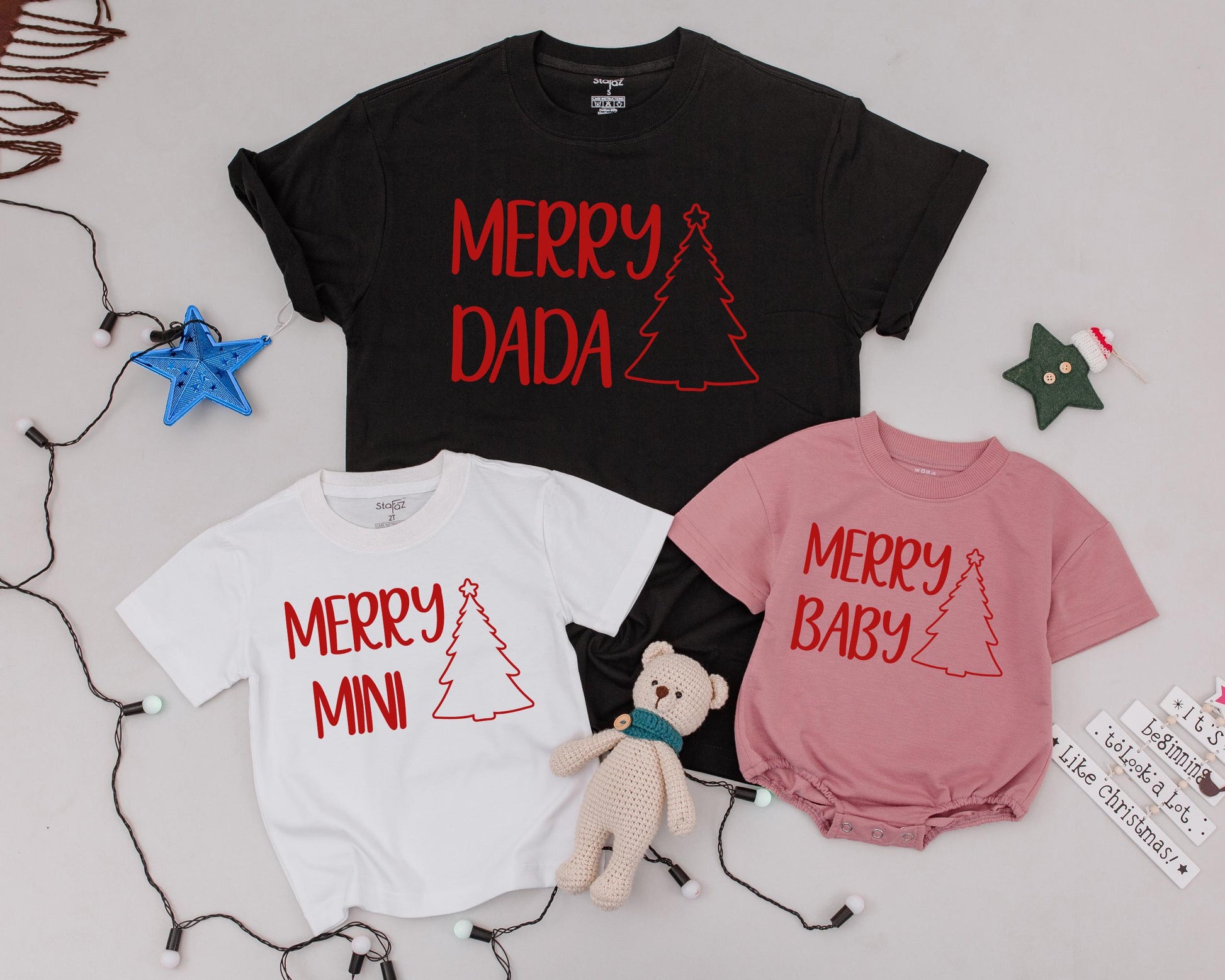 Personalized Retro Christmas Shirts, Matching Family Holiday Outfits