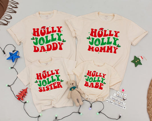 Festive Family Christmas Shirts: Personalized Retro Holiday Outfit