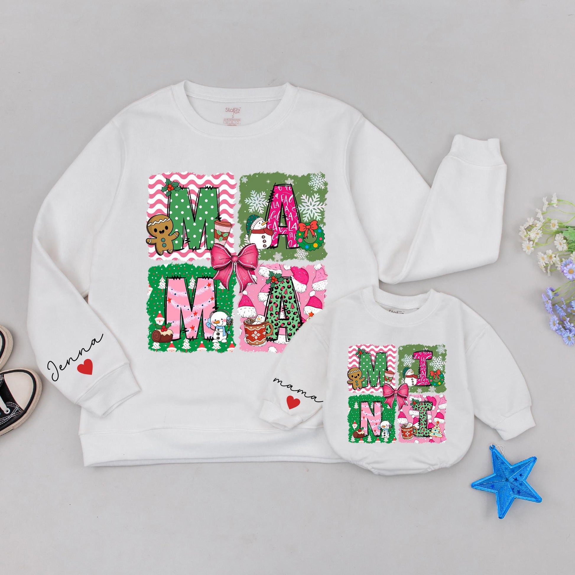 Mama & Mini Christmas Sweatshirts - Matching Family Holiday Outfits