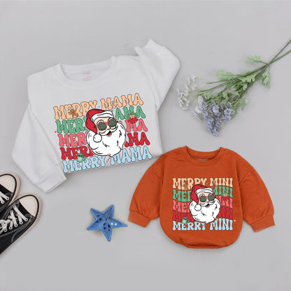 Matching Christmas Mommy & Me Sweatshirt Set – Cute Family Outfits