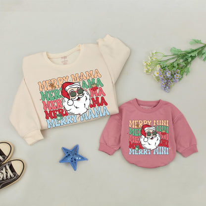 Matching Christmas Mommy & Me Sweatshirt Set – Cute Family Outfits