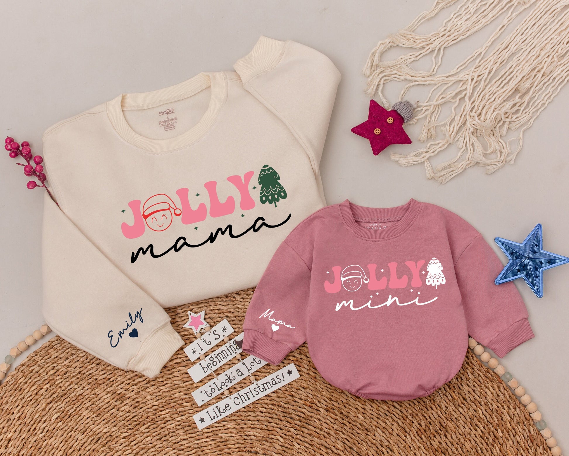 Matching Jolly Mama and Mini Shirts - Perfect Christmas Gifts