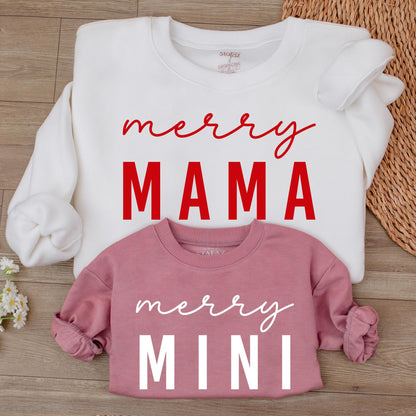 Matching Family Christmas Sweatshirts: Mommy and Me Holiday Outfits