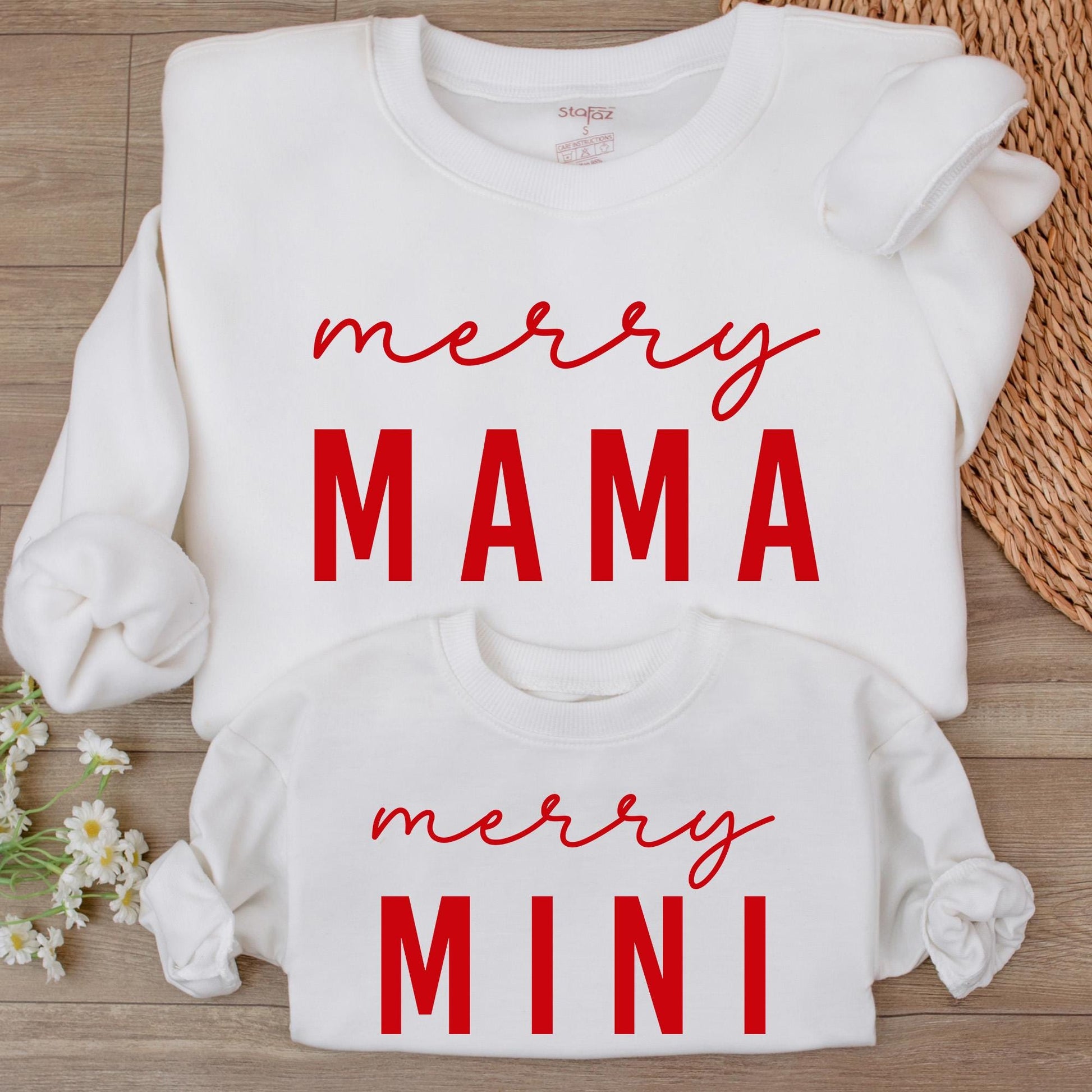 Matching Family Christmas Sweatshirts: Mommy and Me Holiday Outfits