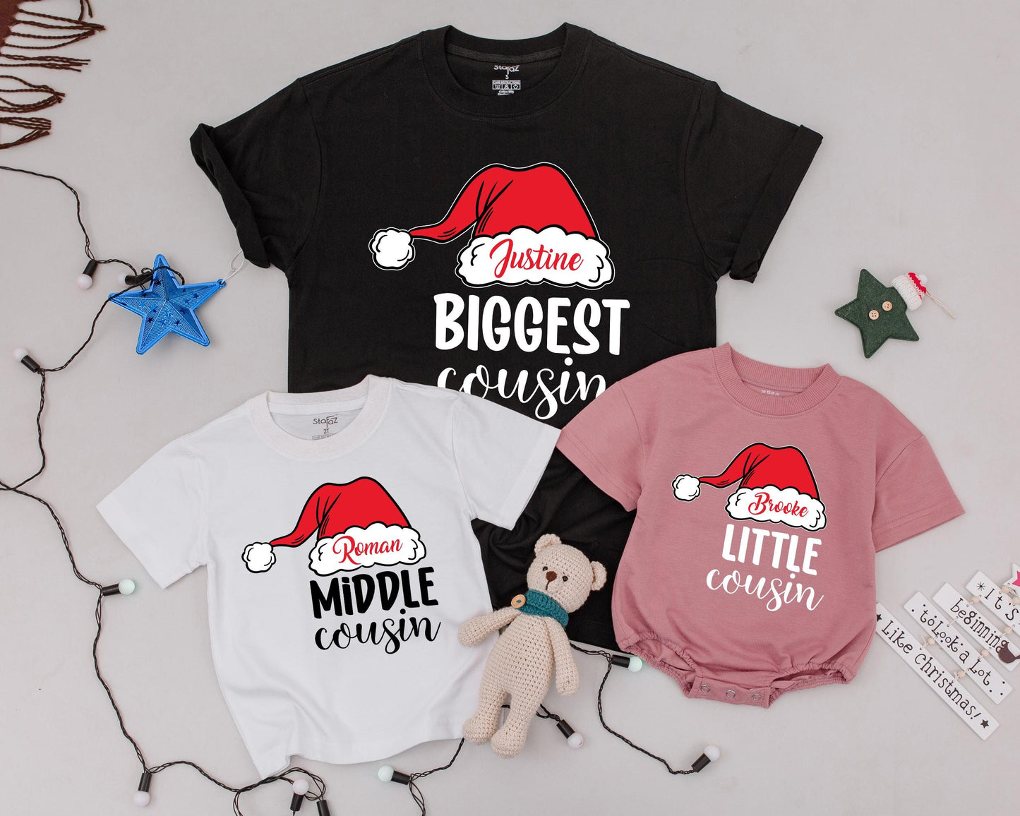 Holiday Cousin Crew Shirts: Personalized Family Christmas Outfits