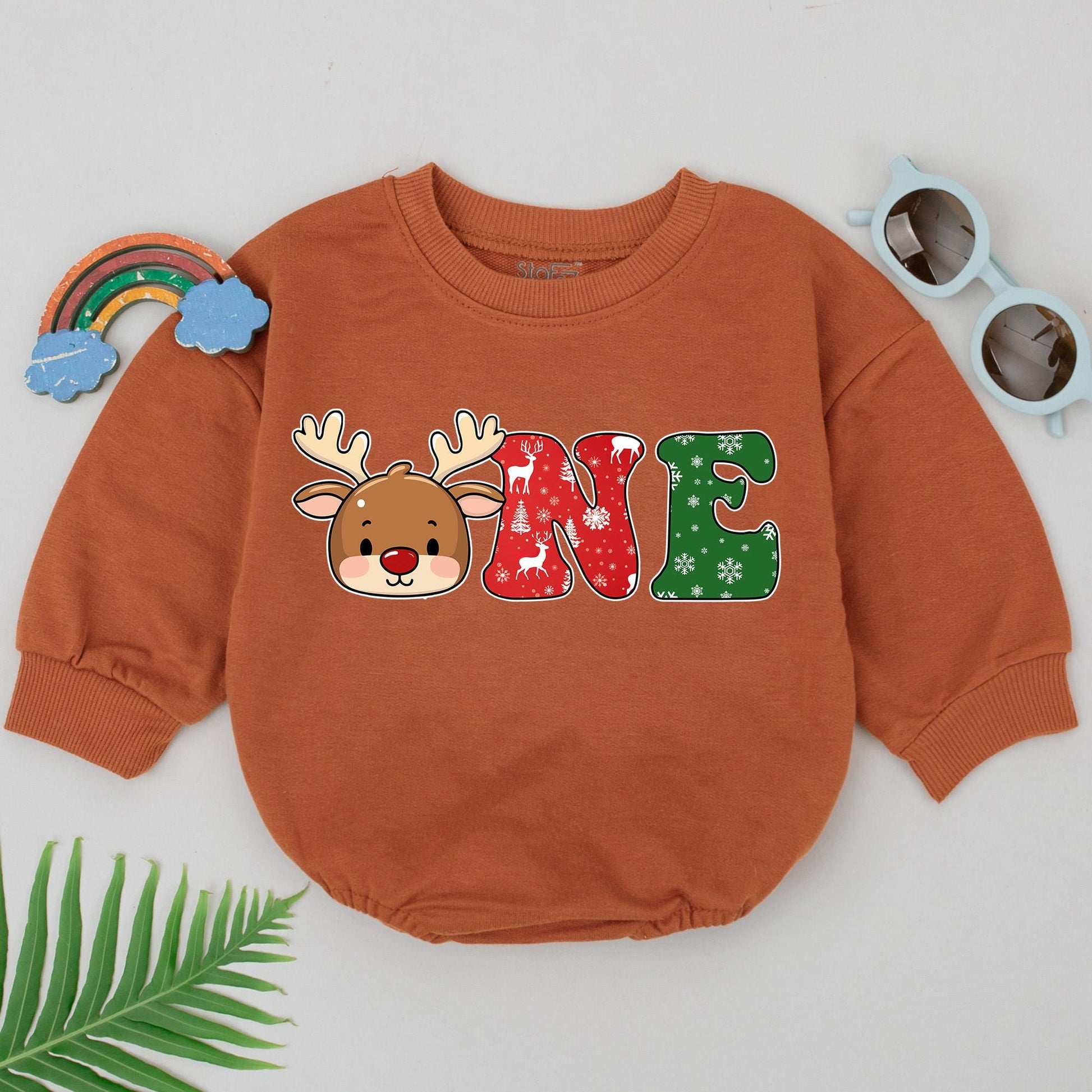 Baby's 1st Xmas Reindeer Romper – Perfect Shower or Xmas Gift