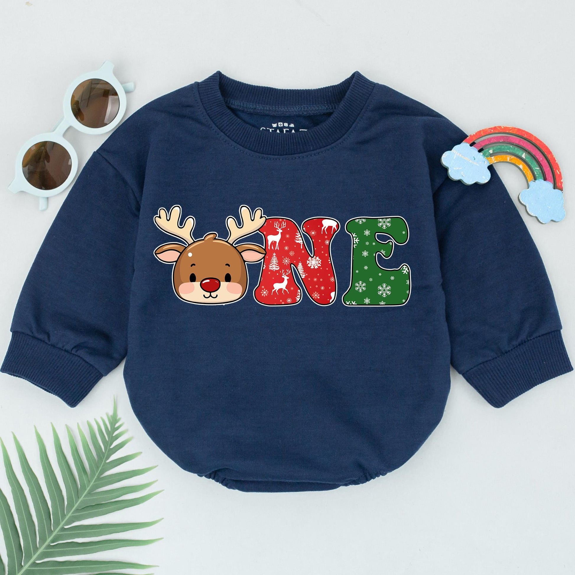 Baby's 1st Xmas Reindeer Romper – Perfect Shower or Xmas Gift