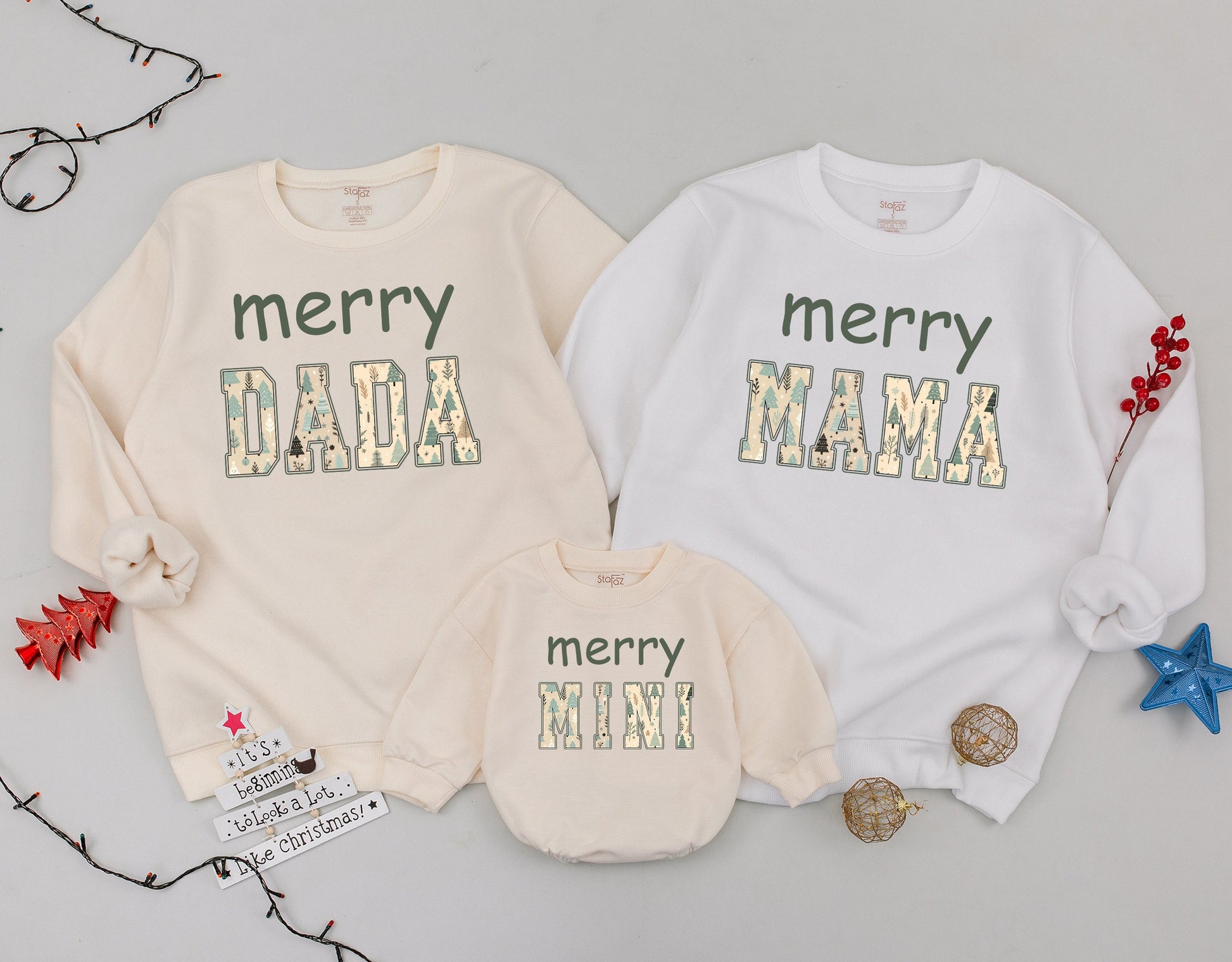 Matching Christmas Outfits: Family, Mommy & Me, Baby Sweaters