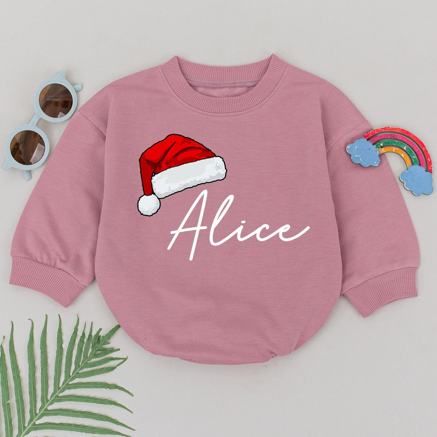 Custom Name Christmas Baby Romper - 1st Christmas Outfit & Gift