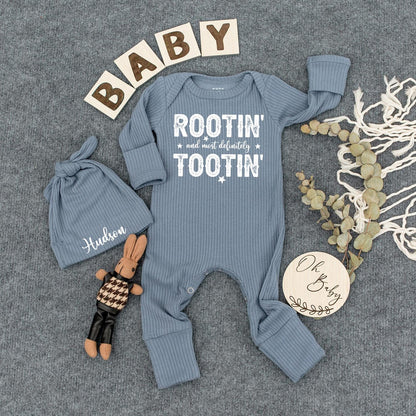 Rootin' Tootin' Baby Bodysuit - Cute Newborn Outfit, Pregnancy Announcement, Western Baby Clothes, Rustic Country Style, Baby Shower Gift Set 136 Chars