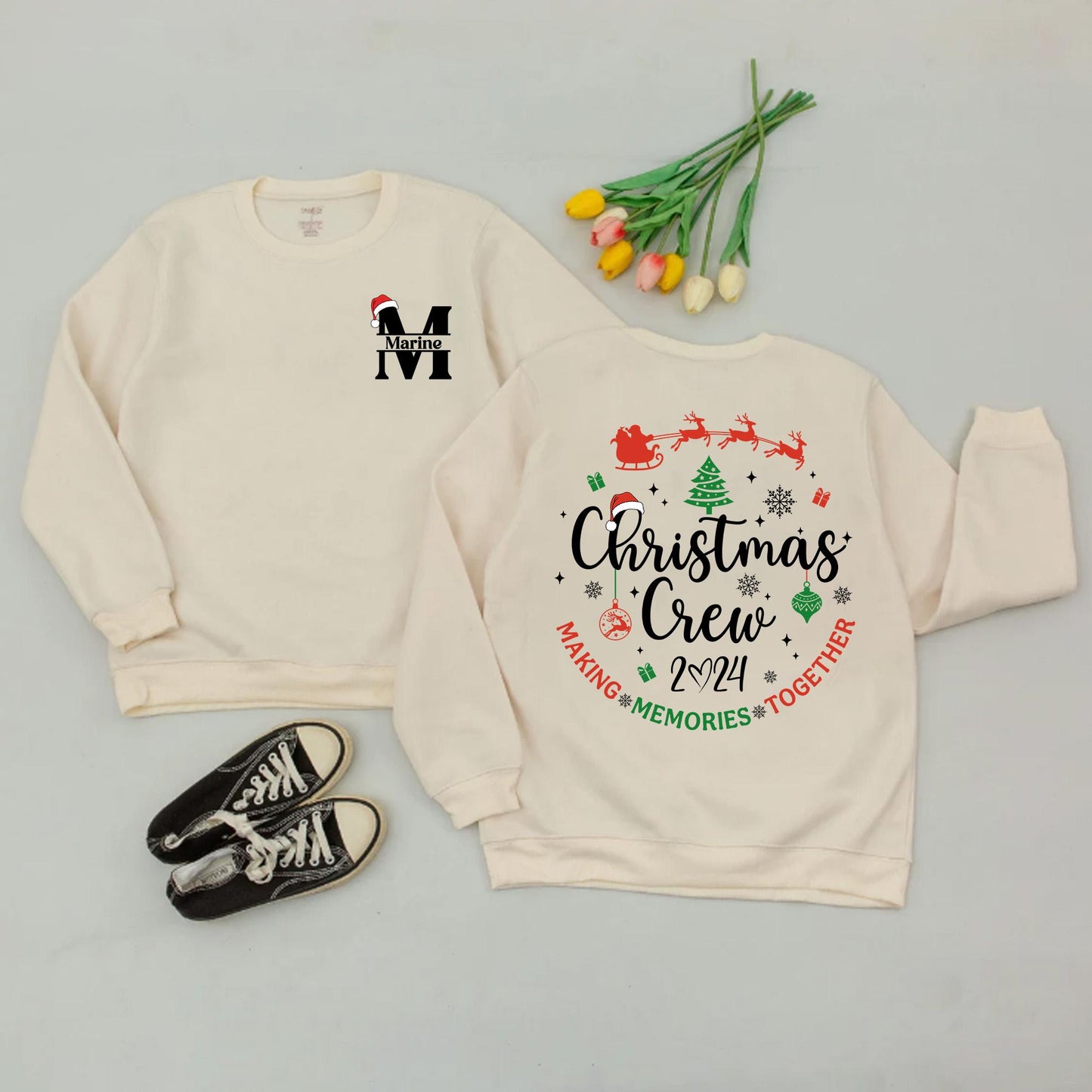 Matching Family Christmas Sweatshirt, Mommy & Me Outfits, Holiday Gift