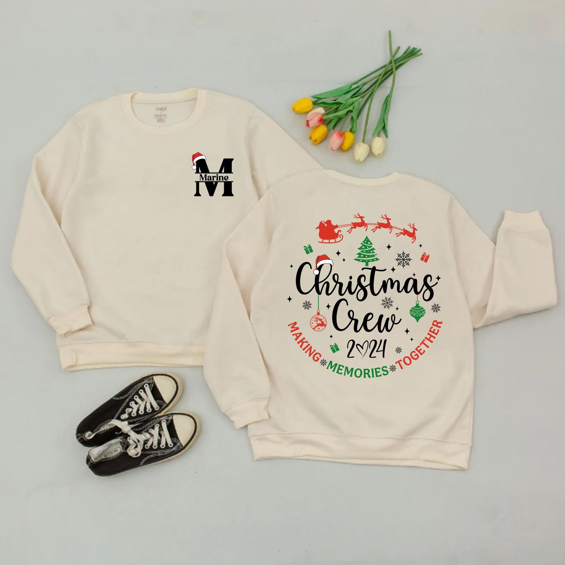 Matching Family Christmas Sweatshirt, Mommy & Me Outfits, Holiday Gift