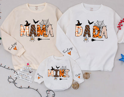 Matching Family Halloween Sweatshirts & Rompers - Custom Gifts