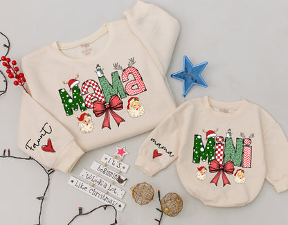 Matching Family Christmas Shirts: Mama, Mini, Dada, & Baby Gift Set