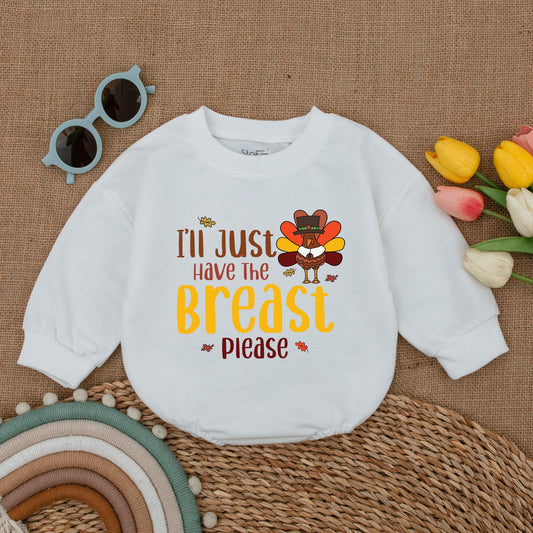 Turkey Day Baby Outfit - First Thanksgiving Romper Bodysuit