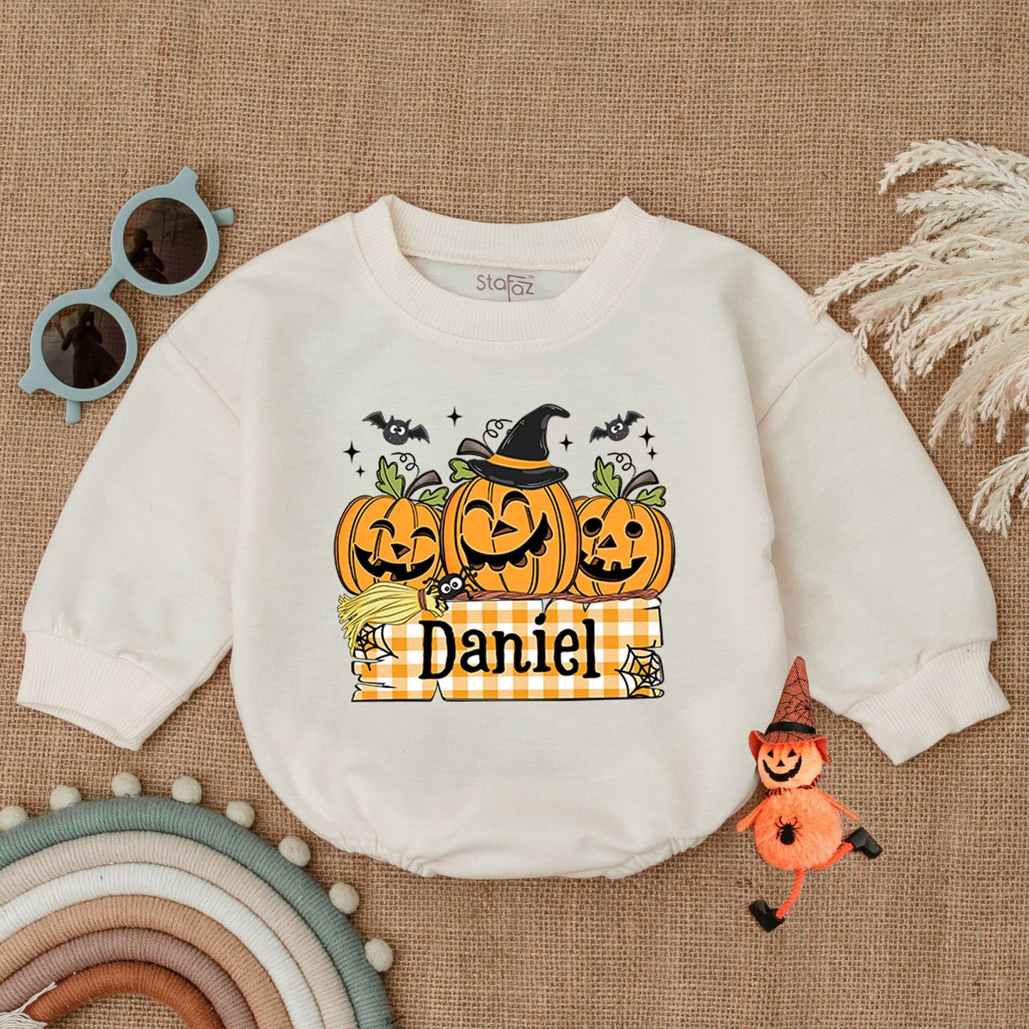 Baby’s First Halloween Outfit - Pumpkin Romper & Shower Gift  