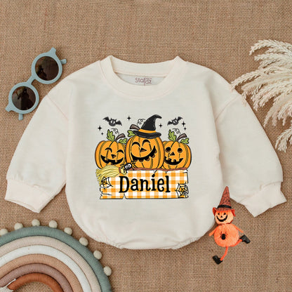 Baby’s First Halloween Outfit - Pumpkin Romper & Shower Gift  