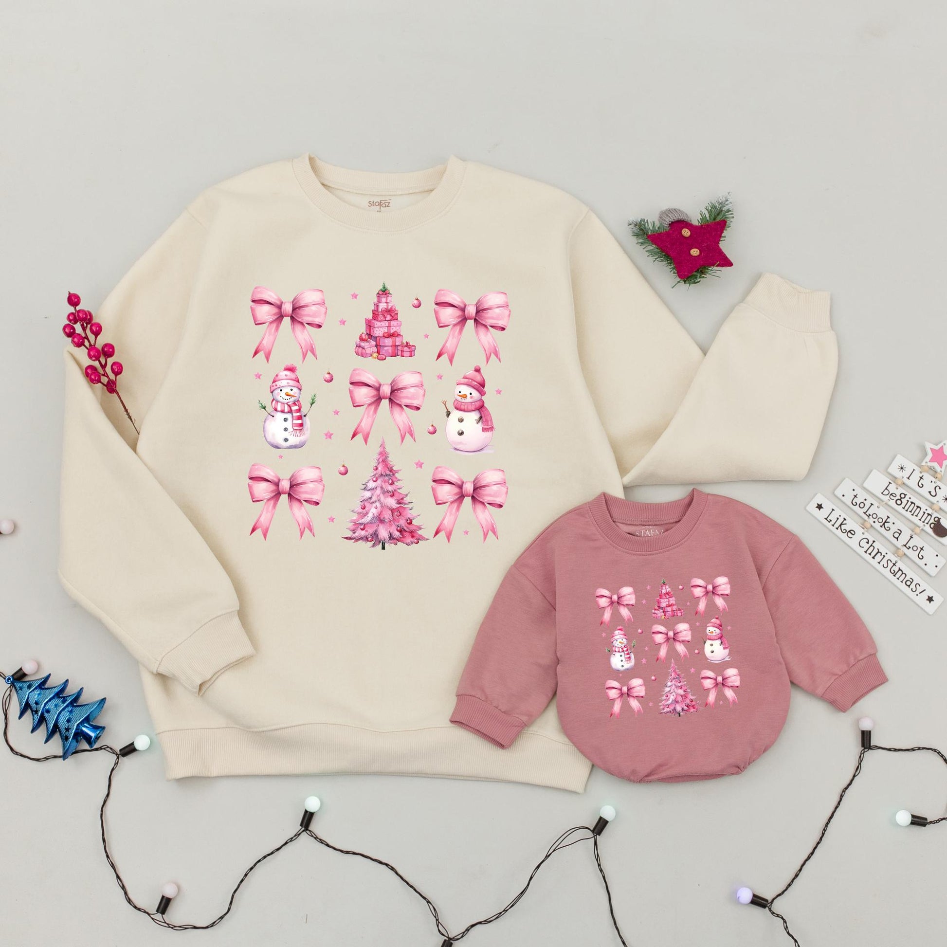 Cozy Retro Christmas Collection: Cute, Matching Family Outfits