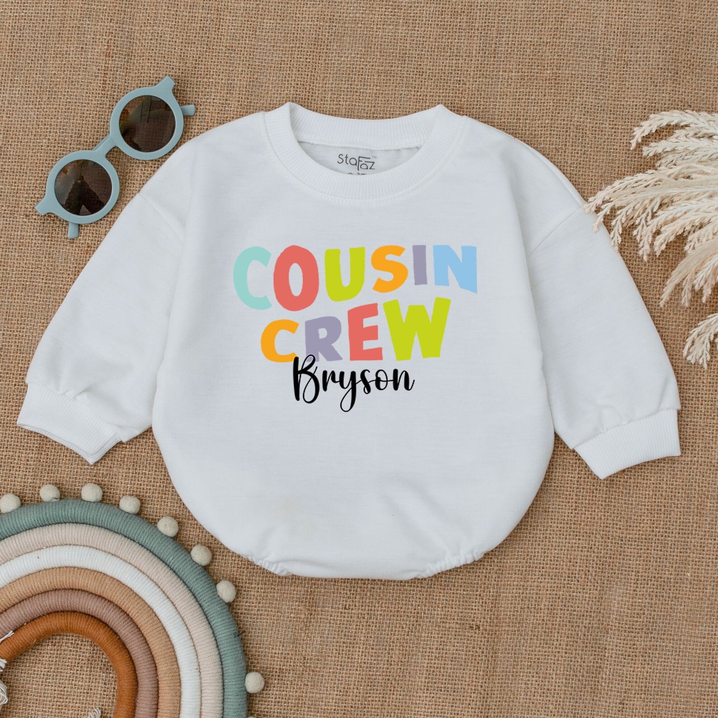 Custom Baby Romper Bodysuit – Personalized Gift for Newborns