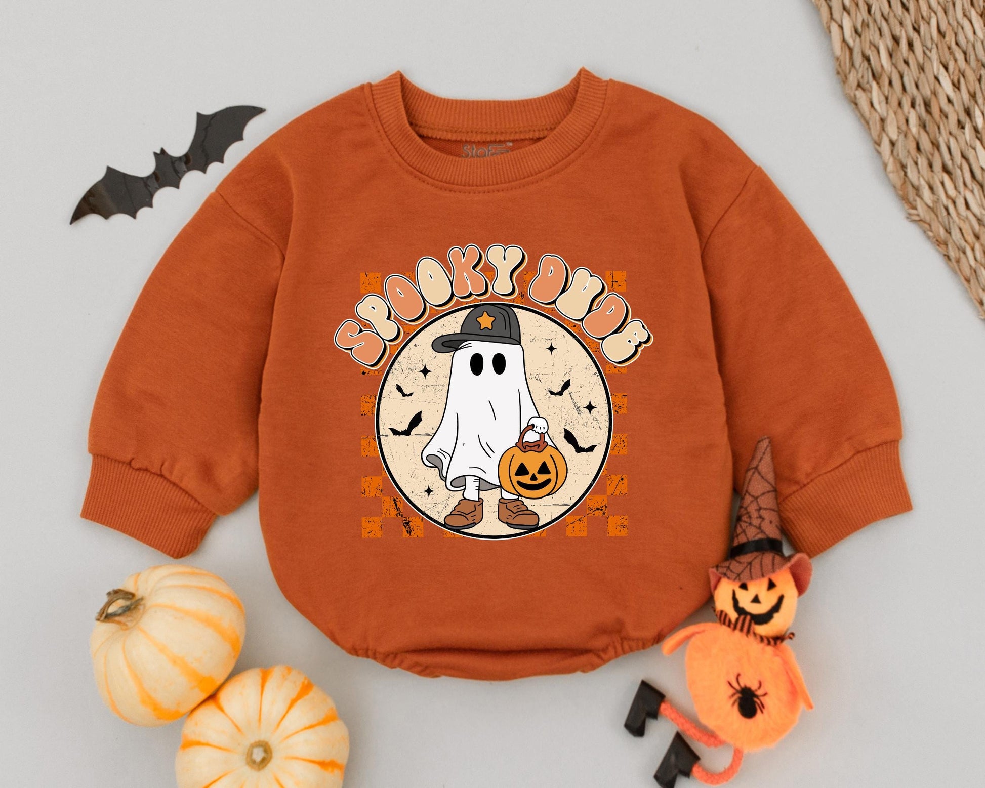Spooky Ghost Baby Romper - First Halloween Outfit & Toddler Gift