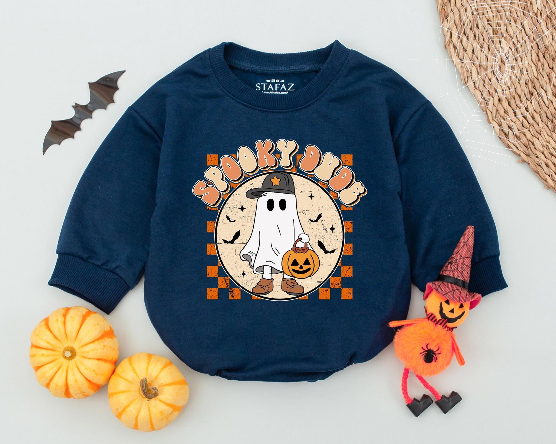 Spooky Ghost Baby Romper - First Halloween Outfit & Toddler Gift