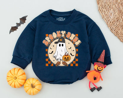 Spooky Ghost Baby Romper - First Halloween Outfit & Toddler Gift