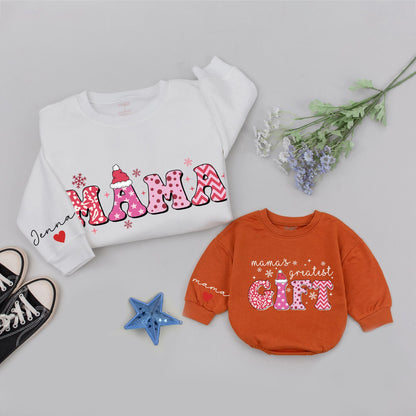 Matching Mama and Mini Sweatshirts for Fall and Christmas Outfits