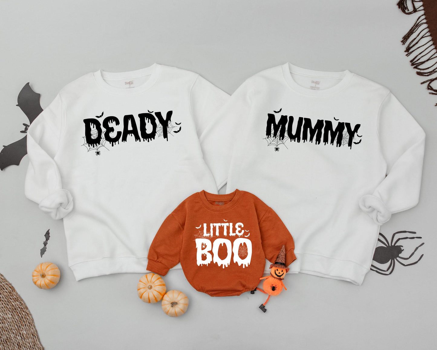 Matching Family Halloween Sweatshirts: Spooky & Vintage Styles