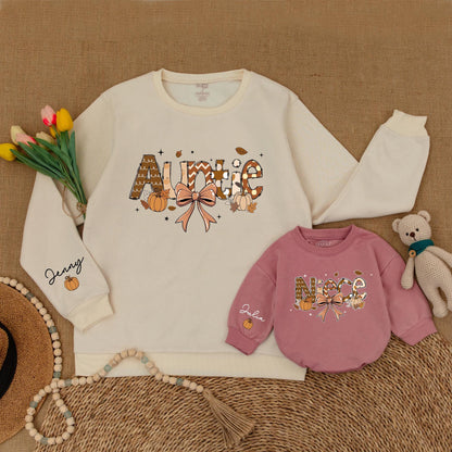 Pumpkin Matching Outfits: Auntie and Me Fall Sweaters, Gift Ideas