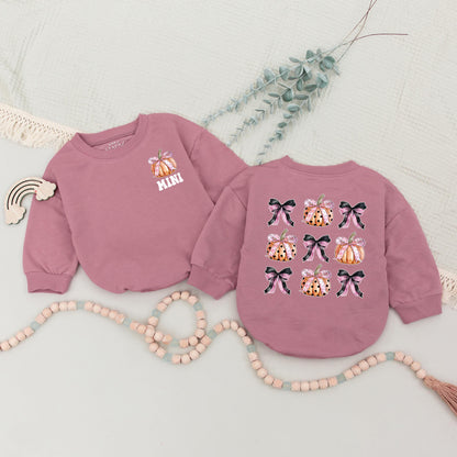 Pumpkin Season Mommy & Me Sweaters: Cozy Retro Family Halloween