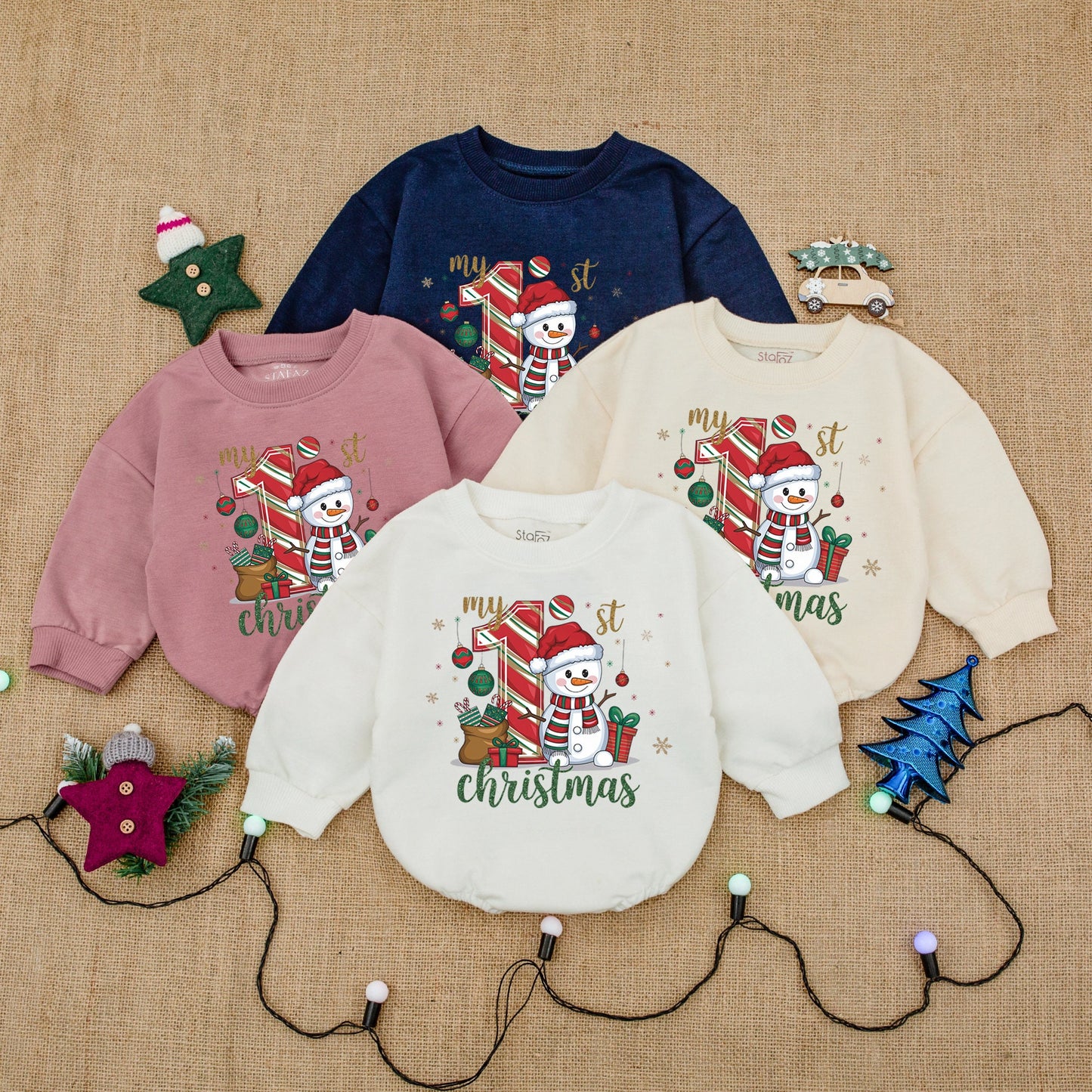 Newborn Christmas Bodysuit, Baby Romper, Perfect Holiday Gift