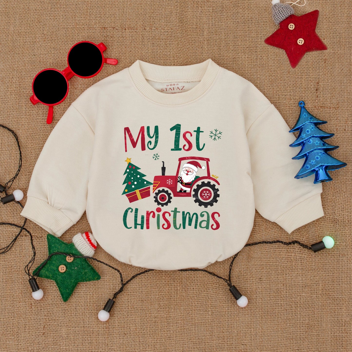 Newborn Christmas Bodysuit: Baby's First Holiday Romper Gift