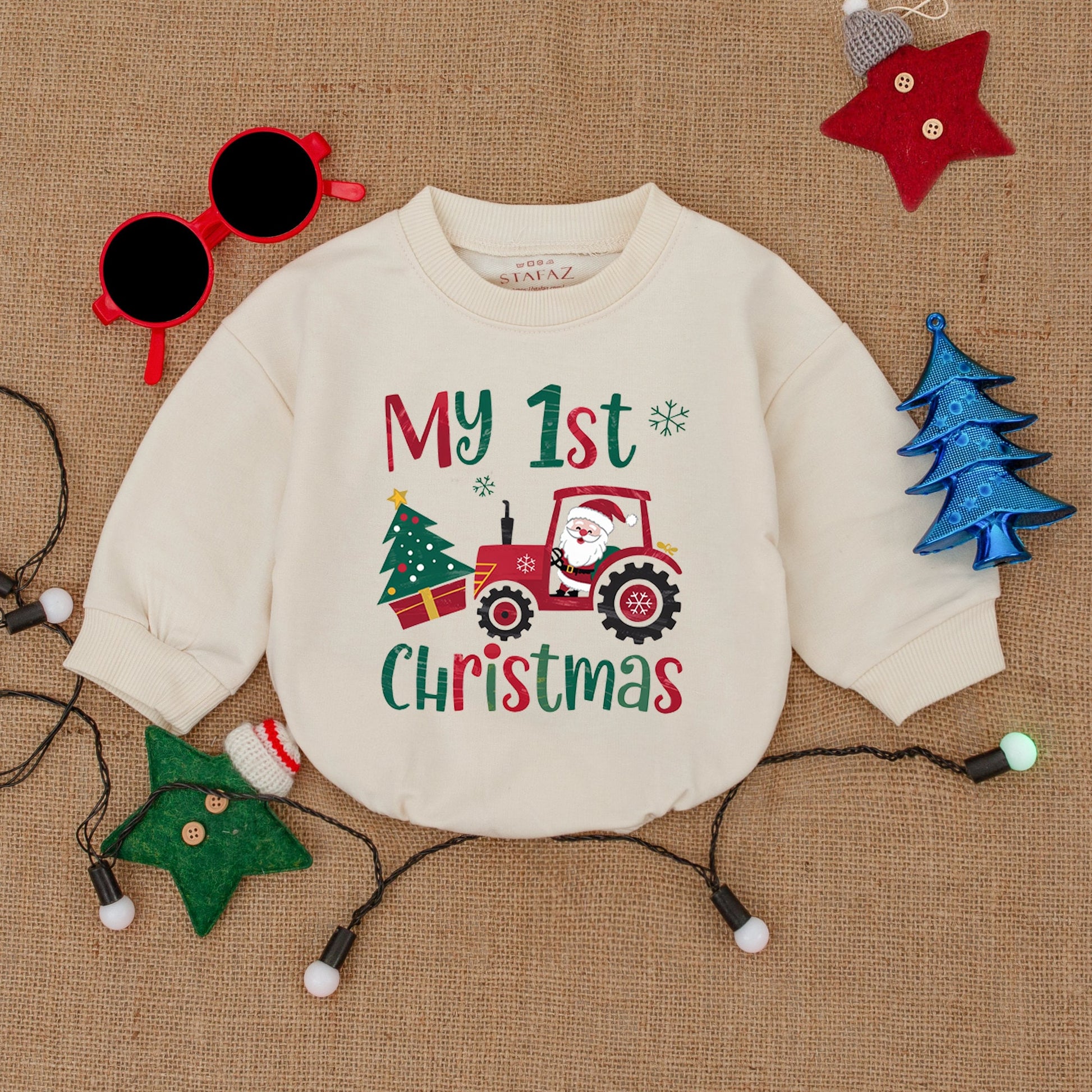 Newborn Christmas Bodysuit: Baby's First Holiday Romper Gift