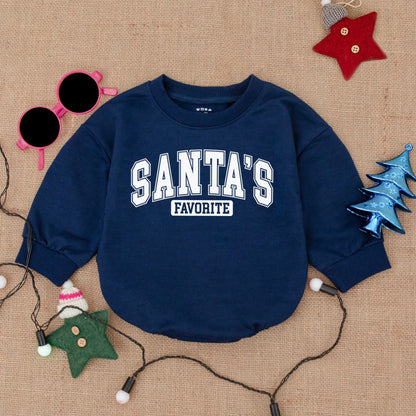 Baby's First Christmas Romper: Santa Bubble Outfit & Gift Idea