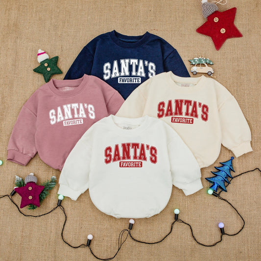 Baby's First Christmas Romper: Santa Bubble Outfit & Gift Idea